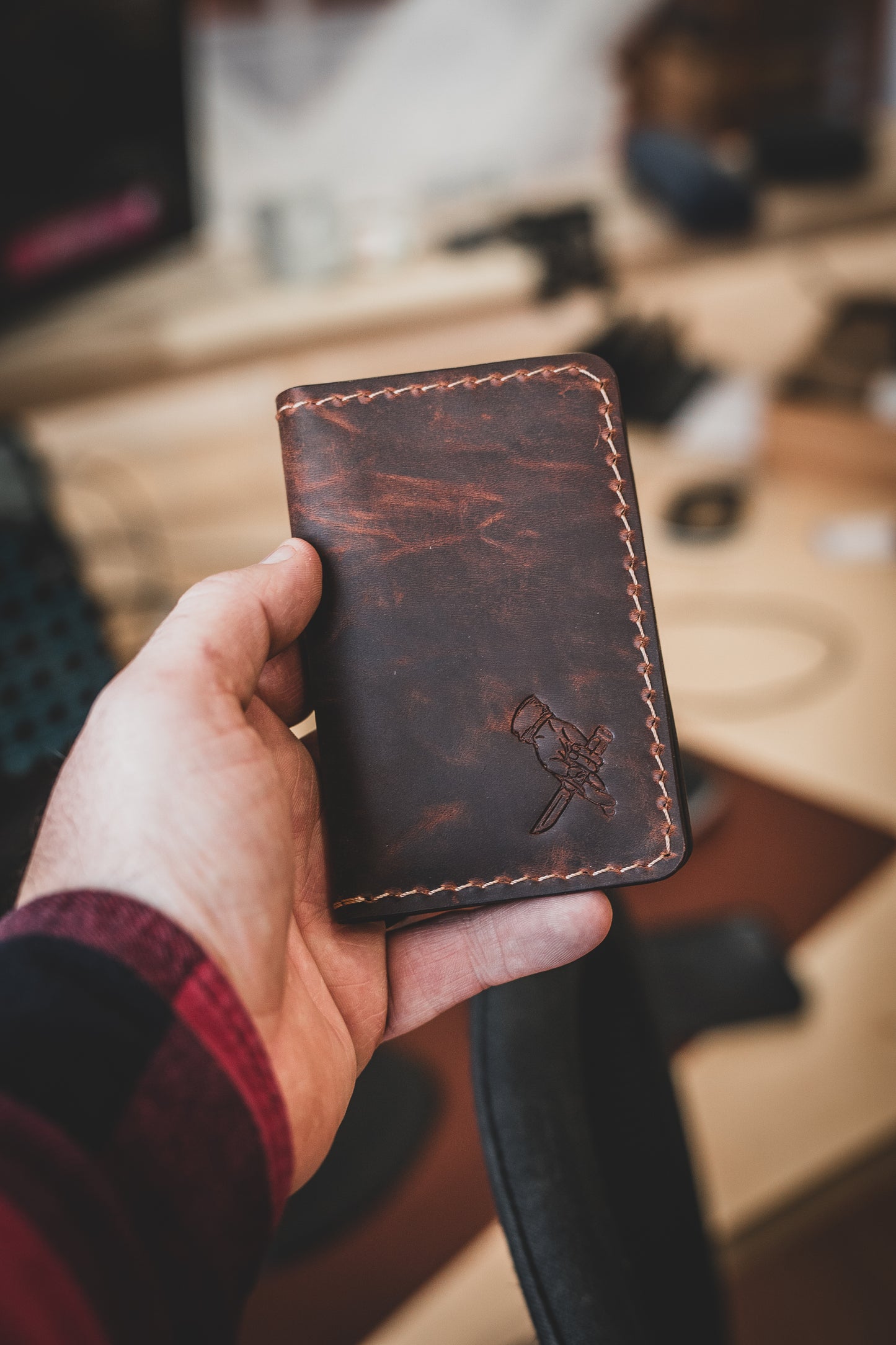 Bi-fold vertical 4 poche