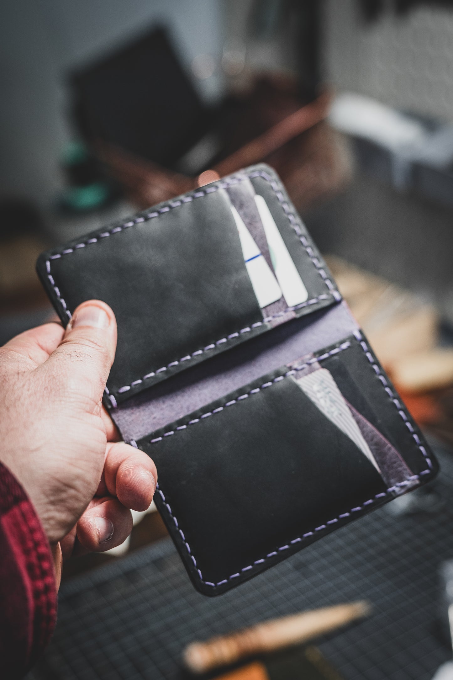 Bi-fold Vertical  6 poches